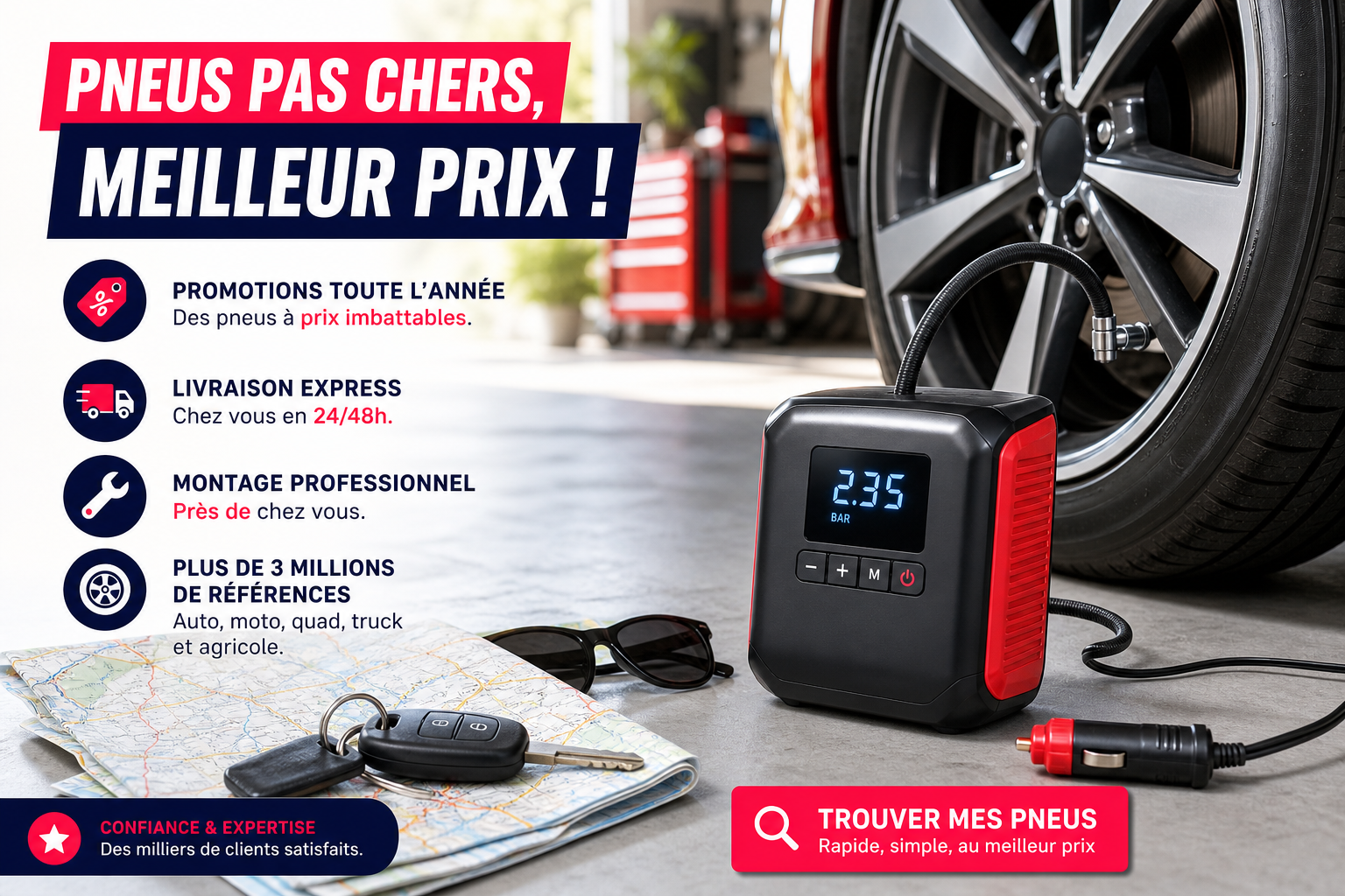 Bien choisir son compresseur d'air selon son usage auto