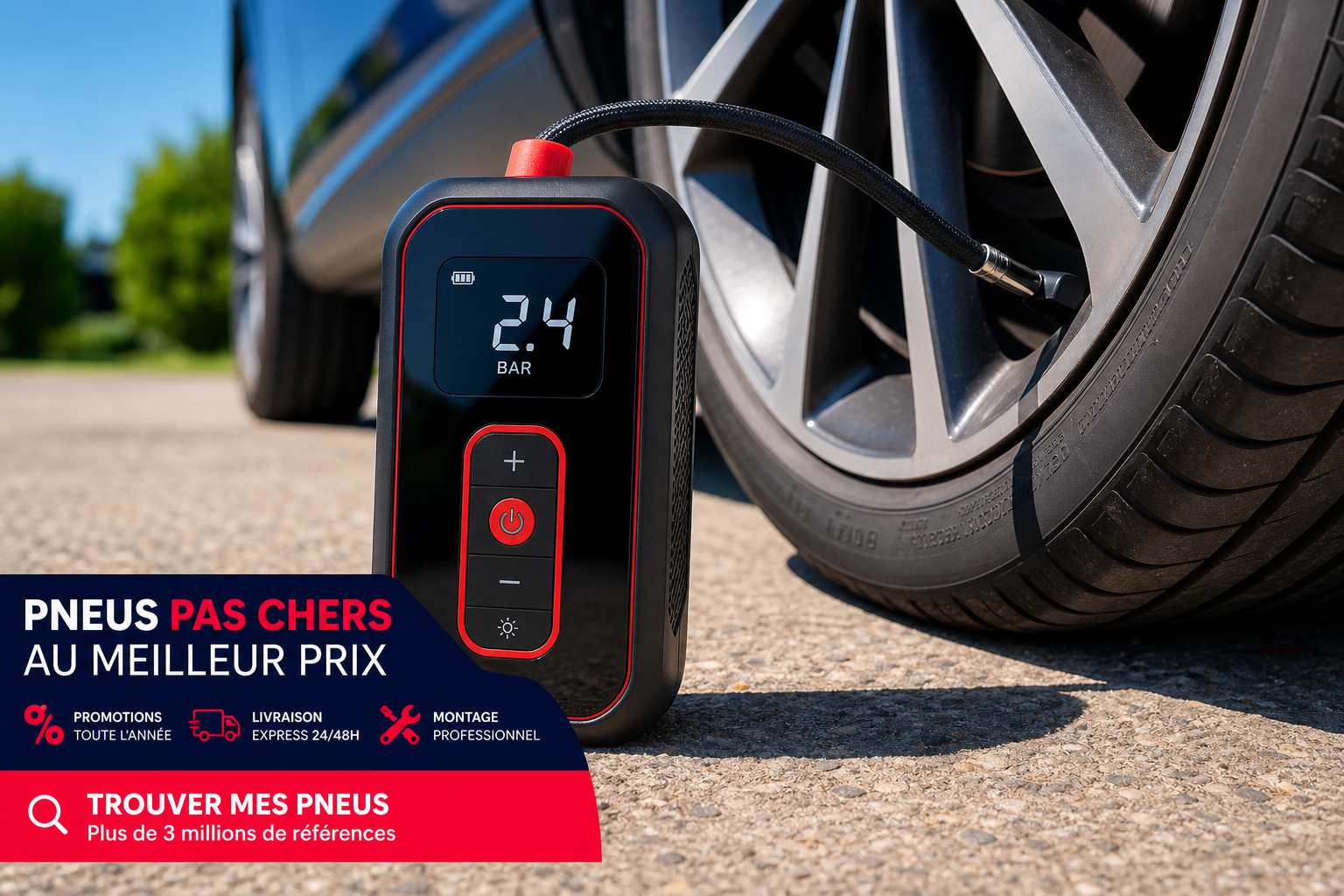 Compresseur pneu portable : la FAQ simple sur la pression et le temps de gonflage