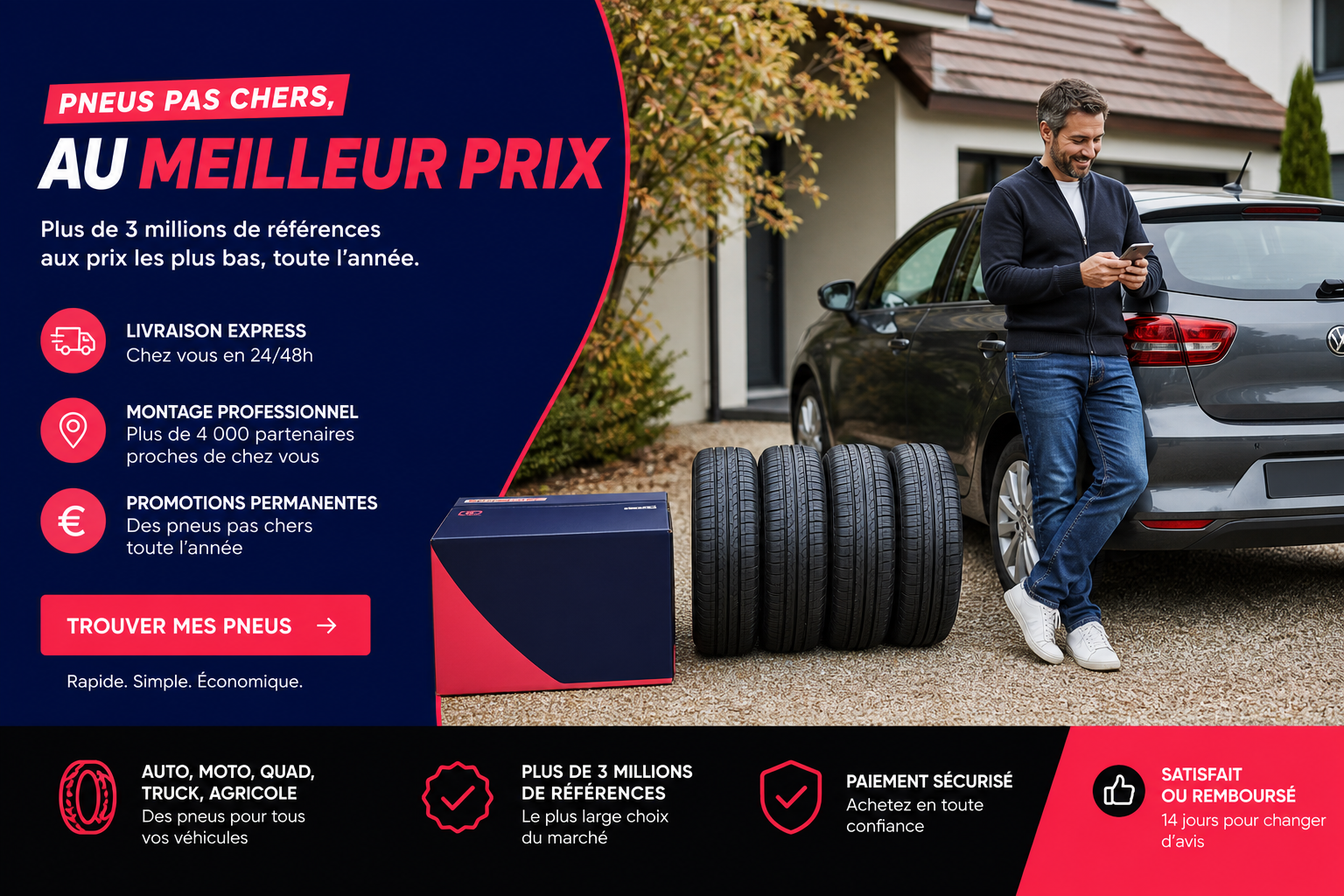 Faire livrer vos pneus chez vous : le guide pratique