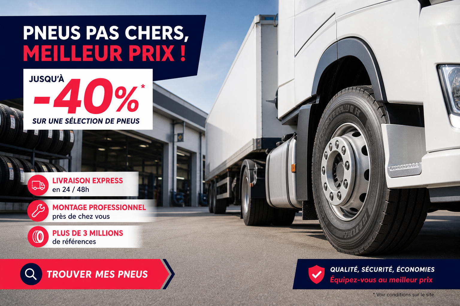 Pneus camion pas chers : équipez votre véhicule au meilleur prix