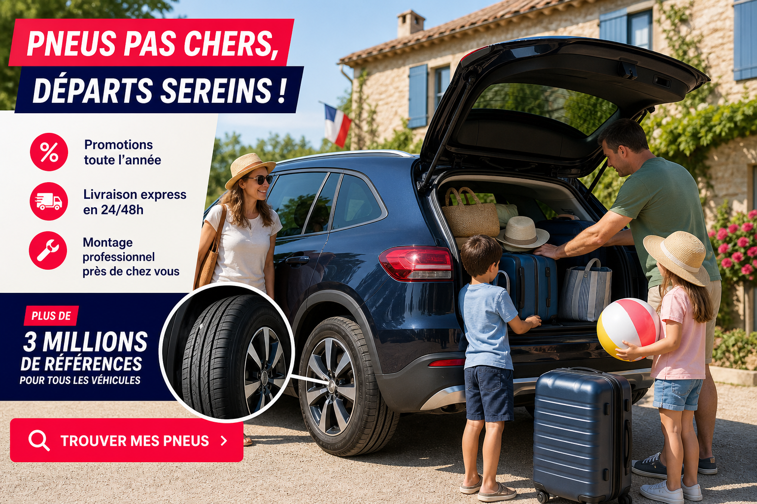 Quels pneus été choisir pour partir en vacances à l’été 2026 ?