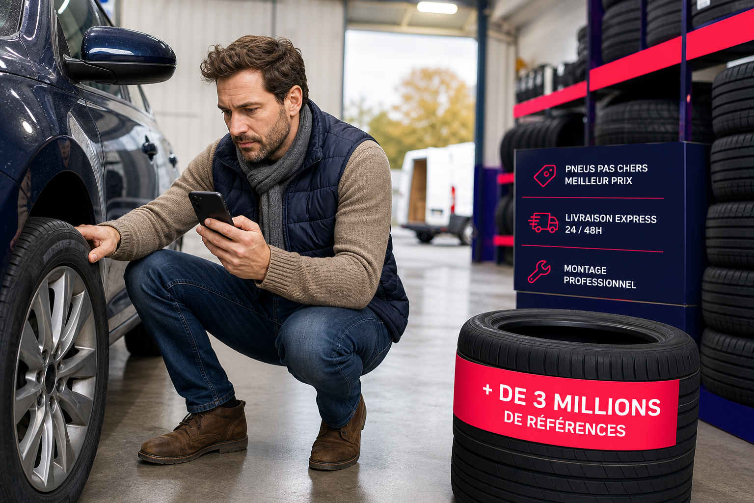Pneus en stock : commander la bonne référence sans perdre de temps