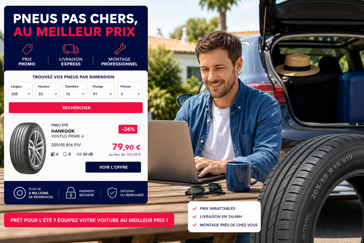 Trouver ses pneus vite : la méthode simple pour ne pas y passer des heures